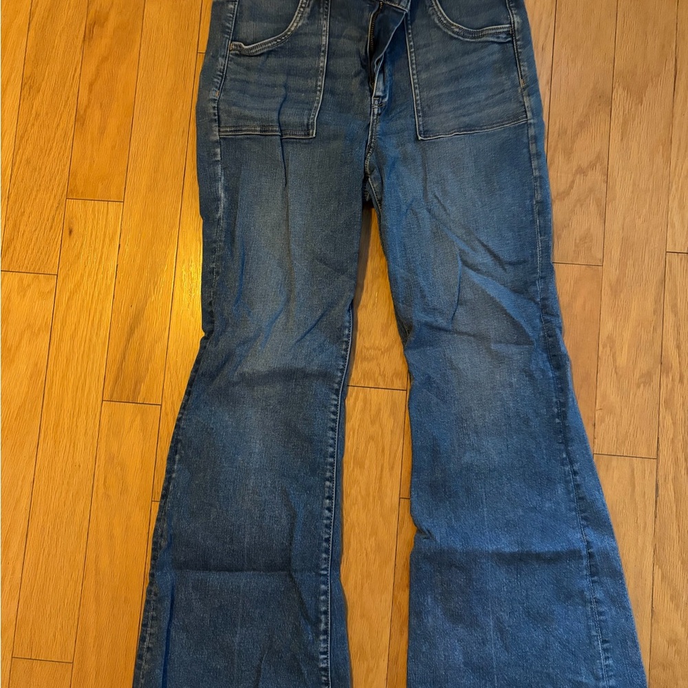 American Eagle Outfitters Dark Blue Flare Jeans
